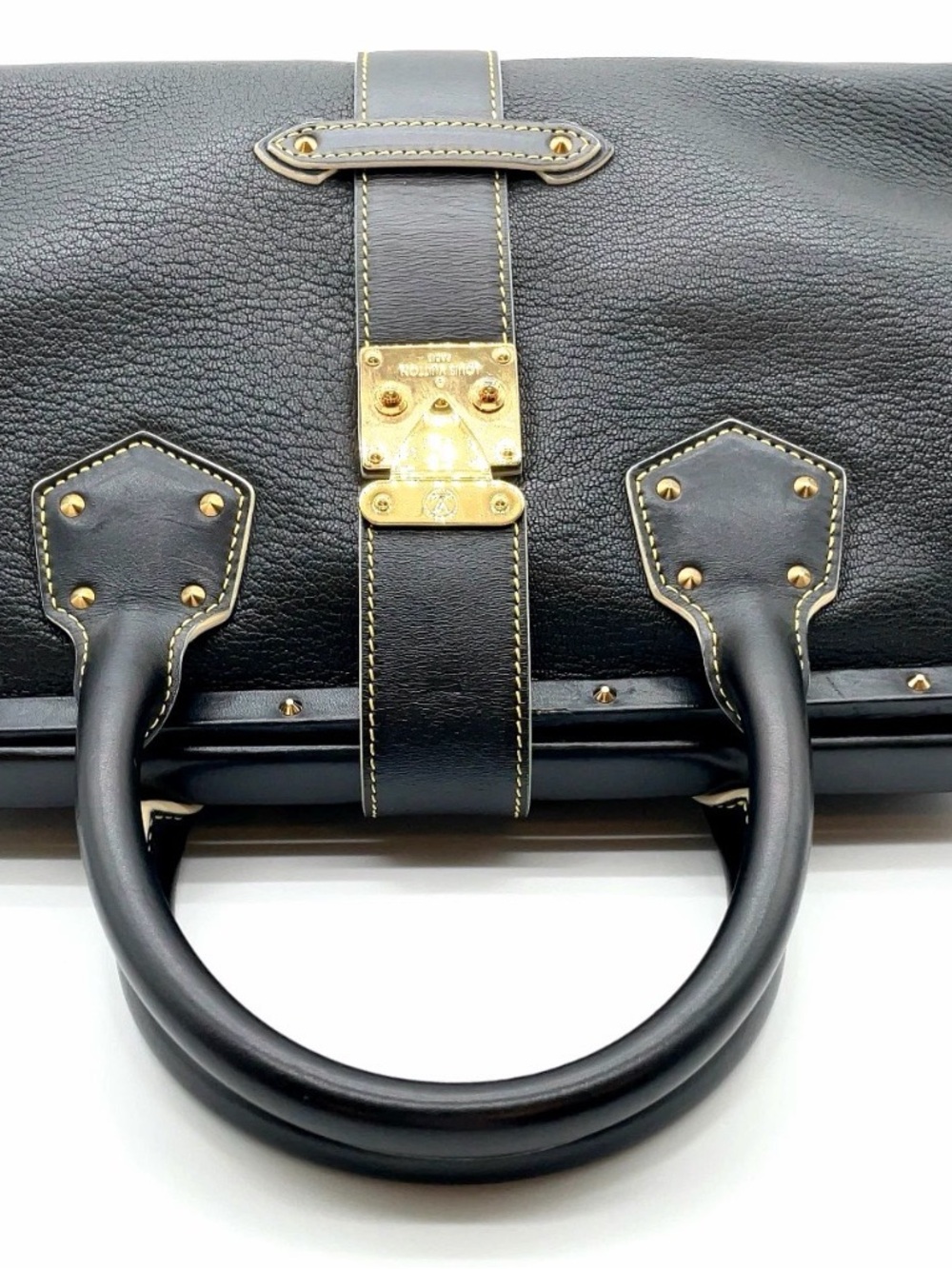 Louis Vuitton Noir Suhali Angenieux PM Satchel - Picture 3 of 16